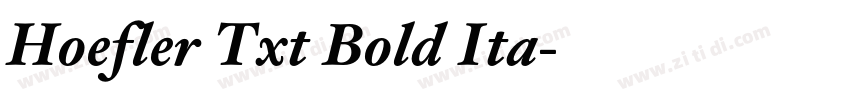 Hoefler Txt Bold Ita字体转换